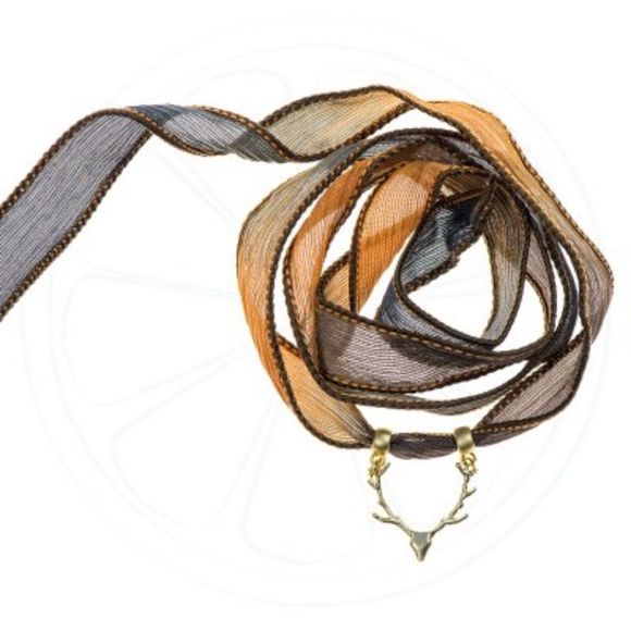 Disco Lemonade GODDESS Diana of the Woodlands, Silk Wrap Bracelet, Choker,Anklet - Picture 3 of 5